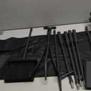 6 Pcs Fireplace Tools Set with Log Carrier, HXJLJY 34" Fireplace Accessories Sturdy Fire Tool Set Holder with Fire Poker Brush Shovel Tong Stand for Indoor Fireplace Outdoor Fire Pit Wood Stove, Arch