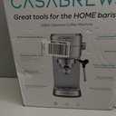 CASABREWS CM5418 Espresso Machine 20 Bar, Compact Espresso Maker with Steam Milk Frother, Stainless Steel Coffee Machine with 34oz Removable Water Tank for Cappuccino, Gift for Women or Men, Silver