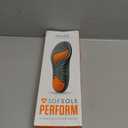 SOF SOLE ATHLETE Performance Men's Insoles - PU Foam & Gel Inserts - Heel-to-Toe Cushioning, Support, & Moisture Control, - Lightweight Comfort & Stability - Ideal for Runners, Walkers, Athletes (9-10.5, Orange)