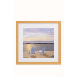 Wall Art, Modern Home Art Prints Framed Wall Decor 19.5" x 19.5" Picture Frame Wall Art