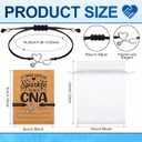 Equsion 24 Sets Cna Appreciation Bracelets Gifts Bulk with Blessing Cards and Bags Certified Nursing Assistant Thank You Gifts for Cna Week Nurses Day Nursing Student Coworkers Graduation Retirement