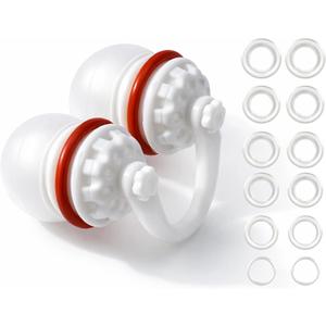 Swimming Nose Plug for Adults, One-Way Exhale Valve, Helps Keep Water Out, Multiple Silicone Sizes for a Better Fit, with Anti-Loss Cord and Storage Case