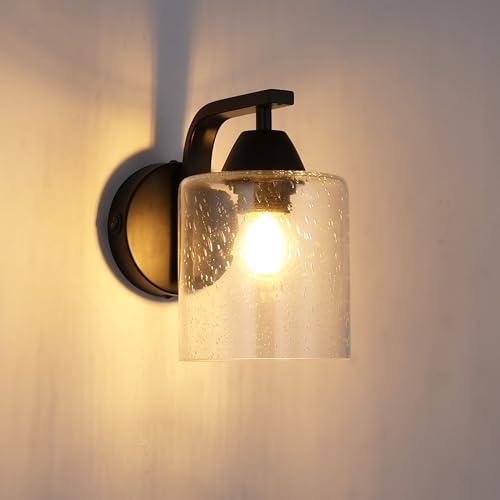 Maichis 12V LED RV Wall Sconce with On/Off Switch (LED Bulb Included), Decorative Glass Light Fixture with 1 Bulb, 12Volts Interior Light for RV, Motorhome, Camper, Boat