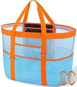XX-Large Beach Bag For Women, 12 Pockets