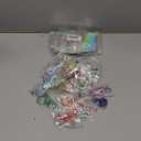 84 Pcs Beadable Keychains Bars Resealable Pouch Bag and Thank You Cards Set DIY Multicolor Blank Beadable Keychains Bulk Keychain Bars Making Kit for Handmade Making Decoration Supplies