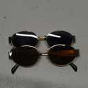 BUTABY Retro Oval Sunglasses for Women Men Designer Trendy Sun Glasses Classic Shades UV400 Protection
