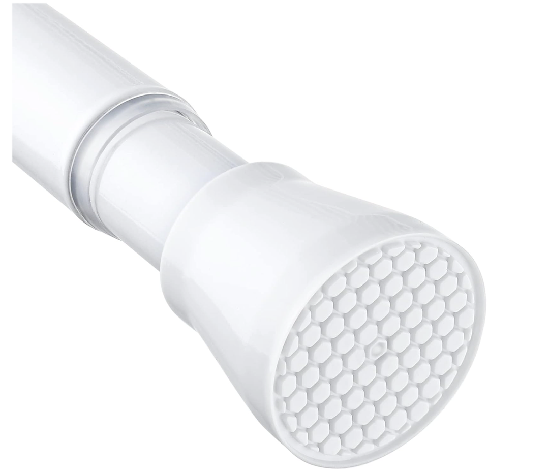 Tension Rod for Windows 28 to 48 Inch,Spring Curtain Rods No Drilling 7/8" Diameter White Tension Rods Adjustable Curtain Rods Expandable Pressure Spring Tension Rods for Closet, Doorway