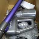 Suirviz Cordless Vacuum Cleaner, 40KPA/500W/35Mins, Powerful Suction with Green LED Dust Detection, Stick Vacuum Self-Standing, Lightweight Handheld Vacuum for Pet Hair, Carpet & Hard Floor, Purple