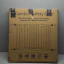 Cumbor 29.7-46" Baby Gate for Stairs, Toddler Safety Essentials for The House, Auto Close Dog Gate for Doorways, Mom's Choice Awards Winner-Easy Install Pressure Mounted Pet Gates for Dogs, White