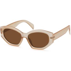 Hexagonal Polarized Sunglasses for Women Men Retro Trendy Designer Shades Sunglasses FZN815