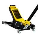 VEVOR 3 Ton Low Profile , Aluminum and Steel Racing Floor Jack with Dual Pistons Quick Lift Pump for Sport Utility Vehicle, Lifting Range 3-6/11"-19-11/16", yellow,black