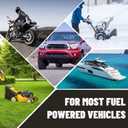 Battery Operated Gas Pump with Nozzle - Battery Powered Gasoline Transfer Pump With 3 FT Long Hose 2.2 GPM Transfer Pump For Water Kerosene Gas Can Hand Fuel Pump