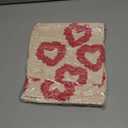 AVOIN colorlife Valentine's Day Love Heart Beige Red Throw Pillow Covers, 18 x 18 Inch Anniversary Wedding Home Decor Present Couple Valentine Gift Cushion Case for Sofa Couch Set of 2