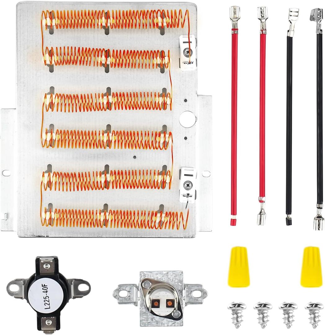 964P3 61927 Dryer Heating Element Kit for Speed Queen Alliance, Replacement Parts 56047 56179 61195 503404 503978 2304695 d510329p 2304695 ADE3SRGS173TW01 ADE3LRGS171TW01 ADE30RGS171TW01 etc.