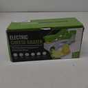 Electric Cheese Grater for HARD Cheeses (NOT Cheddar!) - JUST AMAZING DEALS Automatic Electric Handheld Rotary Cheese Grater Slicer For Parmesan Cheese, Cordless with Rechargable Battery (Green)