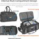 HUNTVP Motorcycle Tail Bag 50-70L Waterproof Expandable Motorcycle Bags for Back Seat Rear Rack Bag Motorbike Trunk Travel Luggage Bags Backpack with MOLLE System, Black