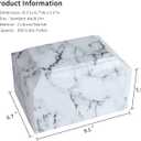 White Classic Cultured Marble Cremation Urn for Adult Ashes, Urn for Human Ashes, Adult Sized Memorial Urn for Ground Burial or Home Memorial