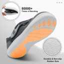 LeIsfIt Womens Wide Diabetic Shoes Adjustable Barefoot Walking Shoes Breathable Zero Drop Sneakers for Wide Width Arthritis Edema Feet (Gray) size 6.5