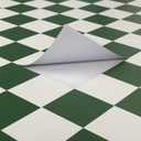 Peel and Stick Floor Tiles: 10pcs11.81 * 11.81in Waterproof Vinyl Flooring self-Adhesive Floor Tile Sticker for Bathroom/Kitchen/Bedroom/livingroom/Hallway(Green and White)