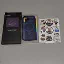 For Samsung Galaxy A36 / A56 Magnetic Phone Case with Kickstand, Compatible with Mag-Safe, Slim Shockproof Translucent Matte Mag-Stand Cover, Built in Kick Stand, Navy Blue