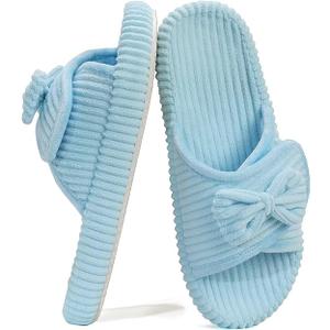 ZXVX House Slippers for Woman with Arch Support – Womens Open Toe Adjustable Slippers, Orthopedic Shoes for Home Indoor, Cute Ladies Slides for Bedroom Non Slip 5-12, 40/41