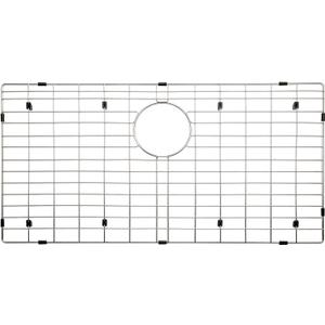 Serene Valley 29-5/16" x 16-3/8" Sink Bottom Grid, Rear Drain with Corner Radius 3/16", Sink Grids Stainless Steel NLW3017R