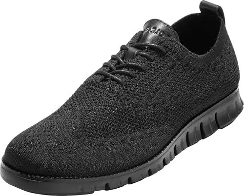 Cole Haan mens Zerogrand Stitchlite Oxford, Black Knit/Black, 11.5 US