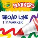 4 x Crayola Broad Line Markers, Classic Colors 10 Each, 10 Count (Pack of 1)