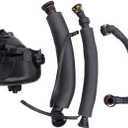 Crankcase Vent Ventilation Valve Breather Hose Kit Compatible With 2006-2007 BMW 325i 325xi 330i 330xi 525i 525xi 530i 530xi Z4 E90 E91 E60 E61