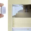 5 Pack Magnetic Cabinet Locks Baby Proofing - Children Proof Cupboard Drawers Latches - Adhesive Easy Installation