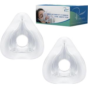 Airfit F20 Cushion Large - 2 Packs Replacement Cushion Compatible with Original Airfit F20 Frame - Reliable Seal, Comfortable Fit, Durable