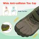 LeIsfIt Kids Girls Boys Shoes Wide Barefoot Shoes Kids Anti-Slip Sneakers Lightweight Hiking Sneakers for Toddler Little Big Kid (Green)