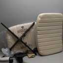 OLIXIS Criss Cross Legged Chairs Armless No Wheels Wide Seat Height Adjustable Swivel Padded PU Leather Home Office Desk Seating for Bedroom, Student, Study Room