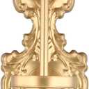 Antique Wall Candle Holder, Vintage Taper Candle Wall Sconce, Cast Iron Candlestick Holders Decor for Living Room, Fireplace and Yard Channel Farmhouse Fireplace Wedding(Gold)
