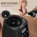 Ollygrin Electric Conical Burr Coffee Grinder, Coffee Grinder with 30 Grind Settings, Touchscreen Coffee Grinder for Home Use, Compact Coffee Bean Grinder for Espresso, Drip, French Press