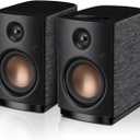 HiVi-Swans OS-10 HiFi Stereo Speakers, Bluetooth 5.0 Active Computer Bookshelf Speakers - 4'' Dynamic Woofer, Powered Desk Speakers 62w RMS with Touch Control for PC/Phone/TV/Monitor (Pair)