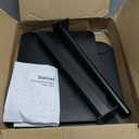 HzTinT Side Table Sofa Tray for Couch Heavy Metal Base Swivel/Adjustable Height, Sofa Bed Bathroom Study TV Tray C Shaped End Table Food Snack Trays for Eating