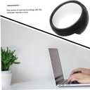 Hemoton Computer Rearview Mirror 3-Pack with Suction Cups for Office Cubicle Desk Safety Viewing Compact Rearview Magnifying Mirror 2.95 Inch Pc Material