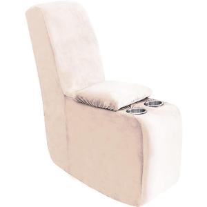 ULTICOR 7-Piece L Shape Sectional Recliner Sofa Covers, Velvet Stretch Reclining Couch Covers for Reclining L Shape Sofa, Thick, Soft, Washable (Ivory, 1 Console Cover)