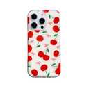 Red Cherry Bow Design Phone Case for iPhone 15 Pro,Cute Trendy Aesthetic Fruit Retro Preppy Y2k Girl Woman Protective Cover for iPhone 15 Pro 6.1 Inch