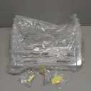 Clear Acrylic Single Pocket, Plastic Hanging Wall Mount File Holder for Office Home (Clear, pack4)