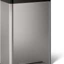 Kohler 20940-ST 13-Gallon Stainless Steel Step Trash Can, Stainless Steel, Hands-Free Pedal, Quiet-Close Lid, Fingerprint-Resistant, Durable, K-20940-ST