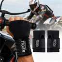 Motorcycle Wrist Brace Adjustable Wrist Wraps for Bikers, Wrist Support Reduces Hand Pain and Absorbs Vibration, Enhancing Comfort and Stability (Large)