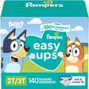 Pampers Training Pants - Easy Ups Boys & Girls Bluey - Size 2T-3T, 2 Packs of 74, 148 Count, Children's Potty Underwear