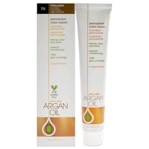 One N' Only Permanent Hair Color - Permanent Hair Dye Made with Argan Oil - Delivers Rich, Accurate Tones with Gray Coverage - Improves Moisture & Elasticity - 1N Very Black (3 oz)