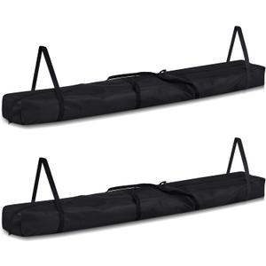 2 Pcs Tent Poles Bag Portable Long Storage for Party Tent with Handles Oxford Poles Carrying Bag for Storing Top Covers, Window Walls, Connectors, Black (96"x7.9"x3.9")