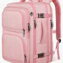 Travel Backpack for Women, Expandable Carry on Backpack, TSA 17.3 inch Laptop Bag Flight Approved, Lightweight Waterproof Business Luggage Bag, Travel Gifts for Women, Pink