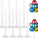 8 Sets Balloon Stand Kits, Balloon Sticks Holder with Base for Table Graduation Birthday Baby Shower Gender Reveal Party Decorations