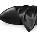 Bedsure King Size Satin Pillowcase Set of 2 - Black Silky Pillow Cases for Hair and Skin with Envelope Closure, Similar to Silk Pillow Cases, Gifts for Women Men, 20x36 Inches, 2pcs