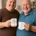 Funny Father's Day Gifts for Dad - Novelty Dad Mug from Daughter Son Wife, Handcrafted Funny Coffee Mug with Father Figure, Unique Birthday Gifts, 12.85 oz